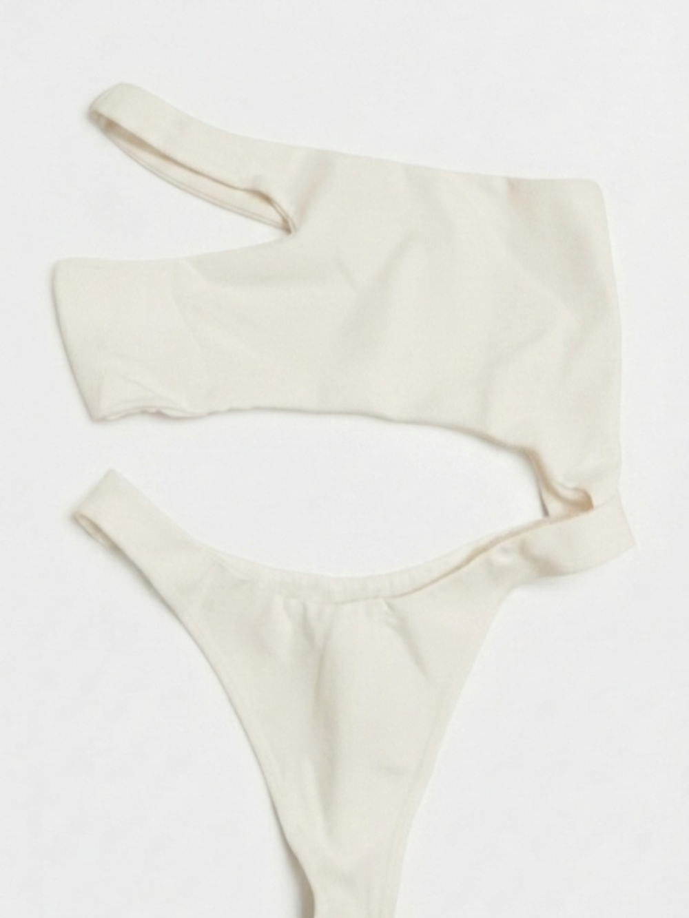 h:ours Asymmetrical Cutout Bodysuit - Size S